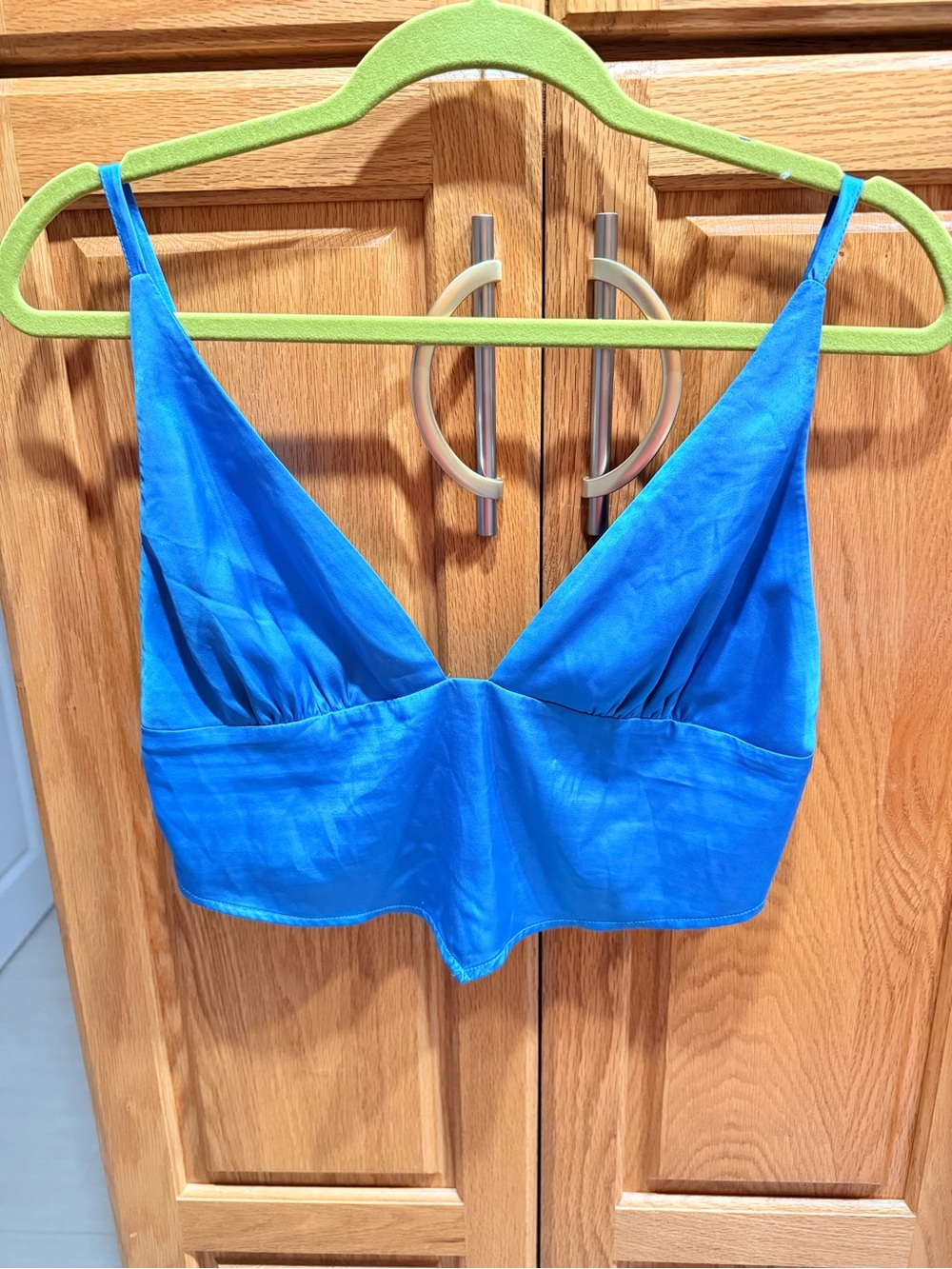 Garage Bright Blue V-Neck Bralette